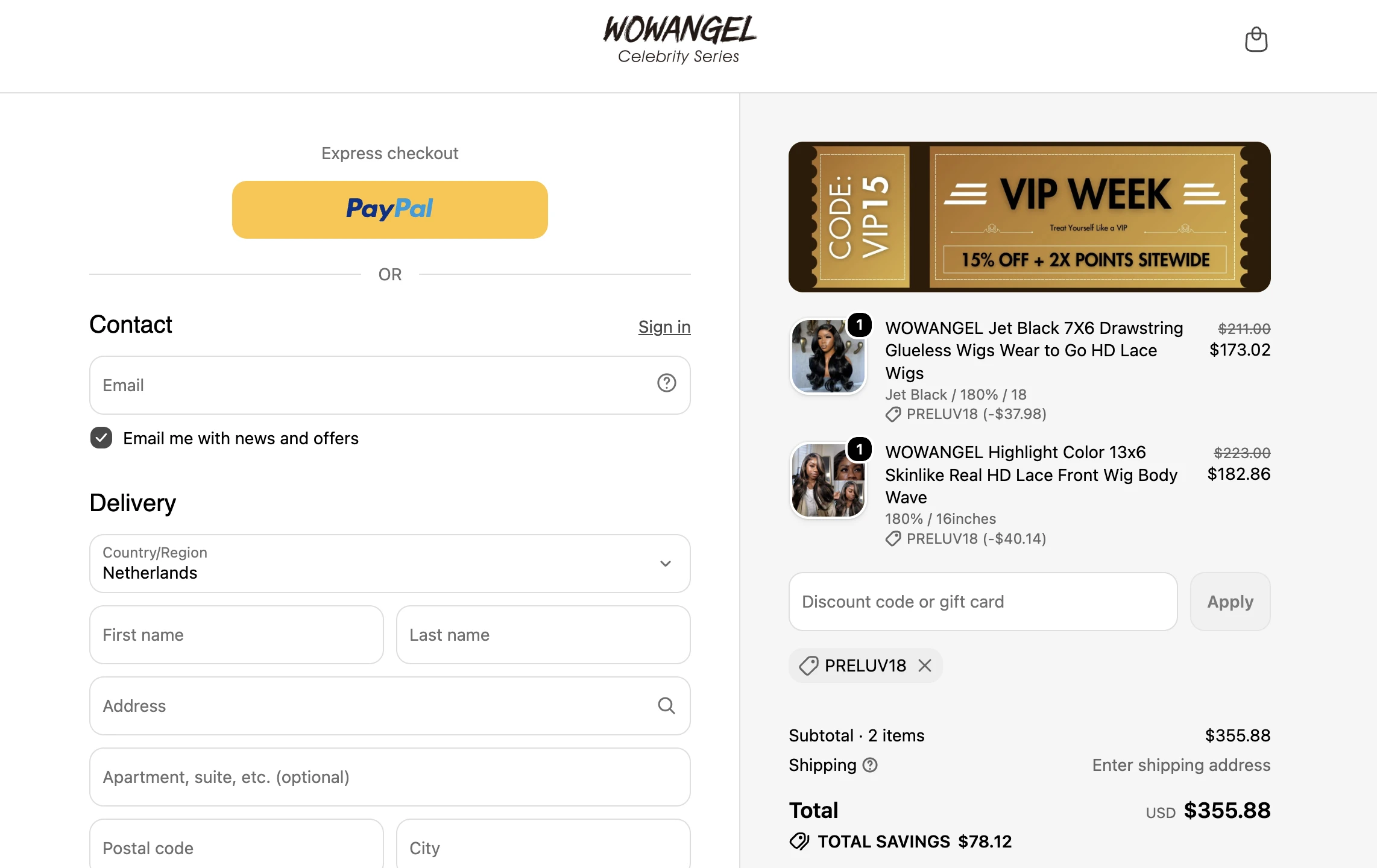Use Discount Code PRELUV18 for 18% OFF Sitewide at wowangel.com